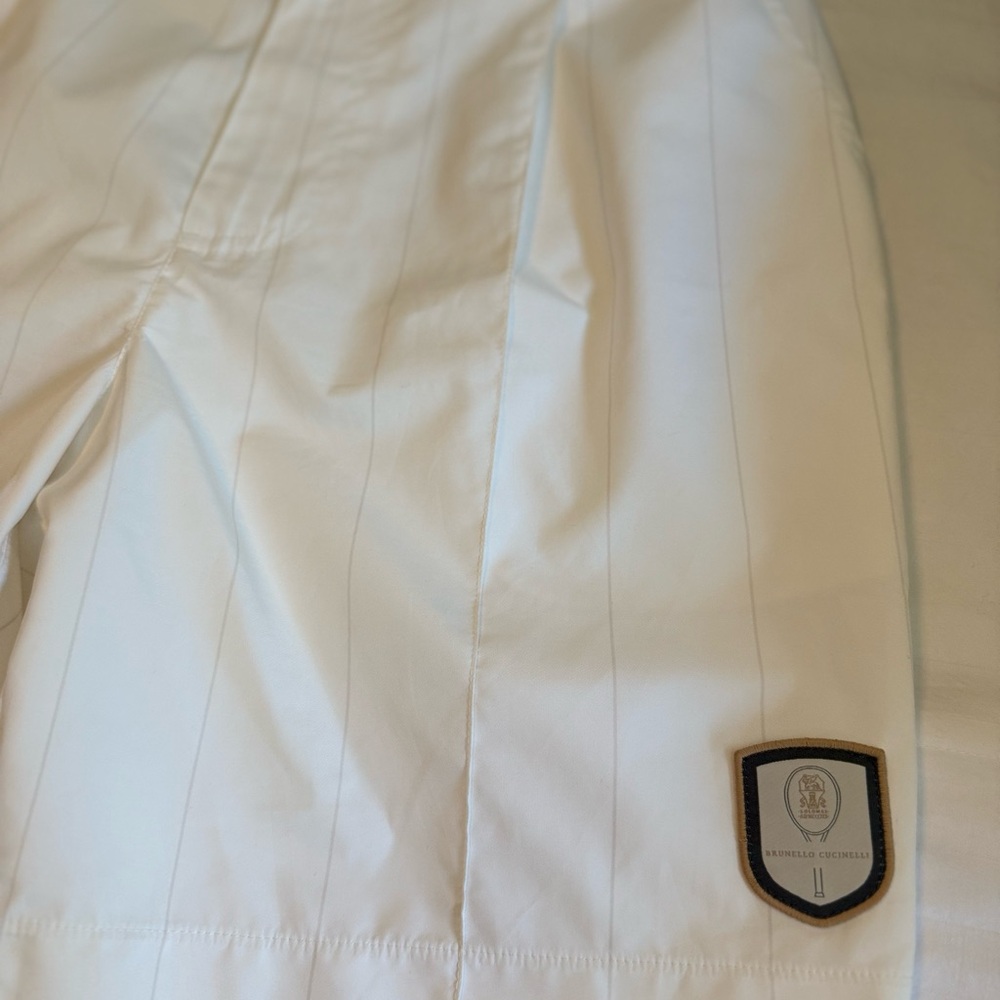Brunello Cucinelli White Athletic Shorts